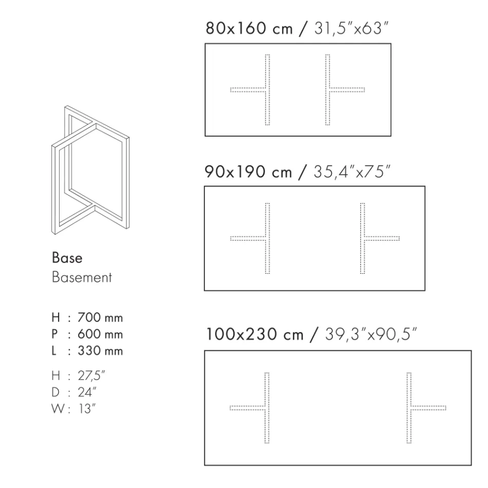 Tavolo da Pranzo Rettangolare in Gres Porcellanato Made in Italy - Emilio Viadurini