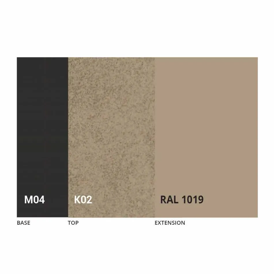 Tavolo da Pranzo Rotondo Allungabile in Ceramica Laminam Made in Italy - Lupetto Viadurini