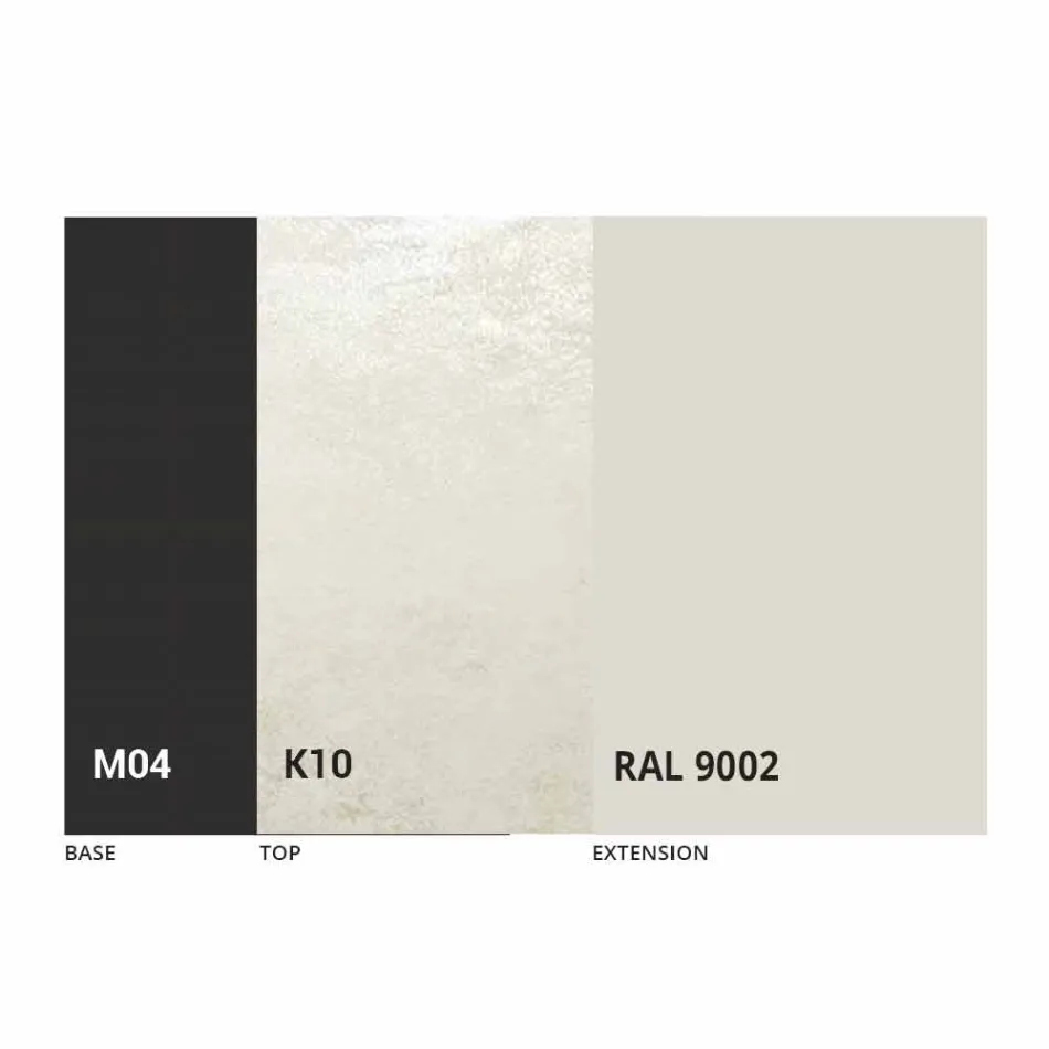 Tavolo da Pranzo Rotondo Allungabile in Ceramica Laminam Made in Italy - Lupetto Viadurini