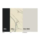 Tavolo da Pranzo Rotondo Allungabile in Ceramica Laminam Made in Italy - Lupetto Viadurini