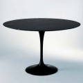 Tavolo da Pranzo Rotondo in Marmo e Alluminio Verniciato Made in Italy - Superbo