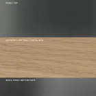 Tavolo da Pranzo Rotondo in Vetro Fumè con Base in Legno Made in Italy - Rondo Viadurini