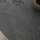 Tavolo da Pranzo Rotondo Metallo e Hpl Stratificato Made in Italy - Bastiano Viadurini