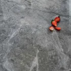 Tavolo da Pranzo Rotondo Moderno in Ceramica Effetto Marmo e Metallo - Jarvis Viadurini