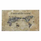 Tavolo da Pranzo Stile Industrial con Piano in Mdf e Vetro Homemotion - Brasil Viadurini