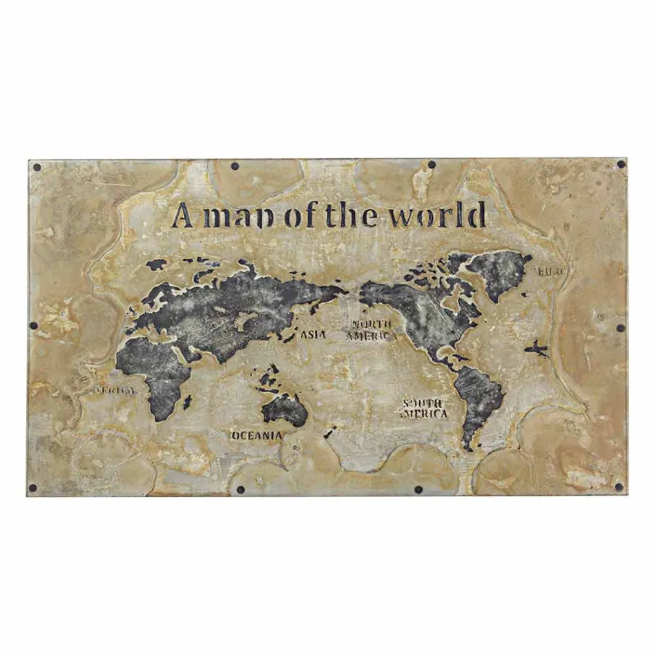 Tavolo da Pranzo Stile Industrial con Piano in Mdf e Vetro Homemotion - Brasil Viadurini