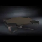 Tavolo da salotto di design in rovere moka Drummond  Viadurini