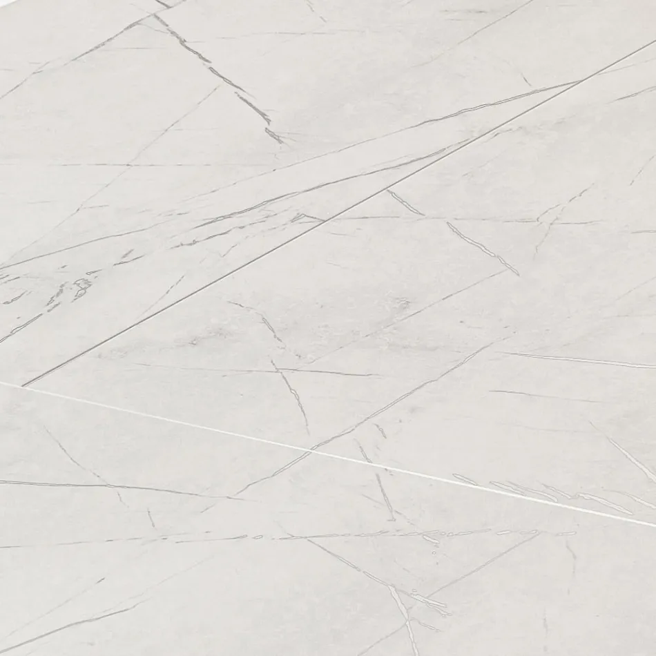 Tavolo da Soggiorno Allungabile a 260 o 300 cm in Metallo e HPL - Borgo Viadurini