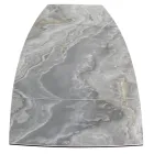 Tavolo da Soggiorno Allungabile con Piano a Botte in Ceramica Made in Italy - Occhiali Viadurini