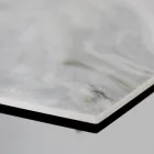 Tavolo da Soggiorno Allungabile con Piano a Botte in Ceramica Made in Italy - Occhiali Viadurini