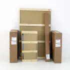 Tavolo da Soggiorno Allungabile con Piano a Botte in Ceramica Made in Italy - Occhiali Viadurini