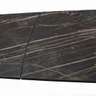 Tavolo da Soggiorno Allungabile con Piano a Botte in Ceramica Made in Italy - Occhiali Viadurini