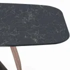 Tavolo da Soggiorno Fisso con Base in Legno Made in Italy - Equatore Viadurini