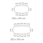 Tavolo da Soggiorno Fisso con Base in Legno Made in Italy - Equatore Viadurini