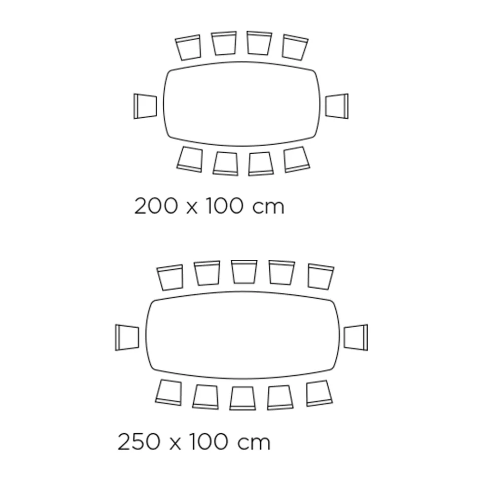 Tavolo da Soggiorno Fisso con Base in Legno Made in Italy - Equatore Viadurini