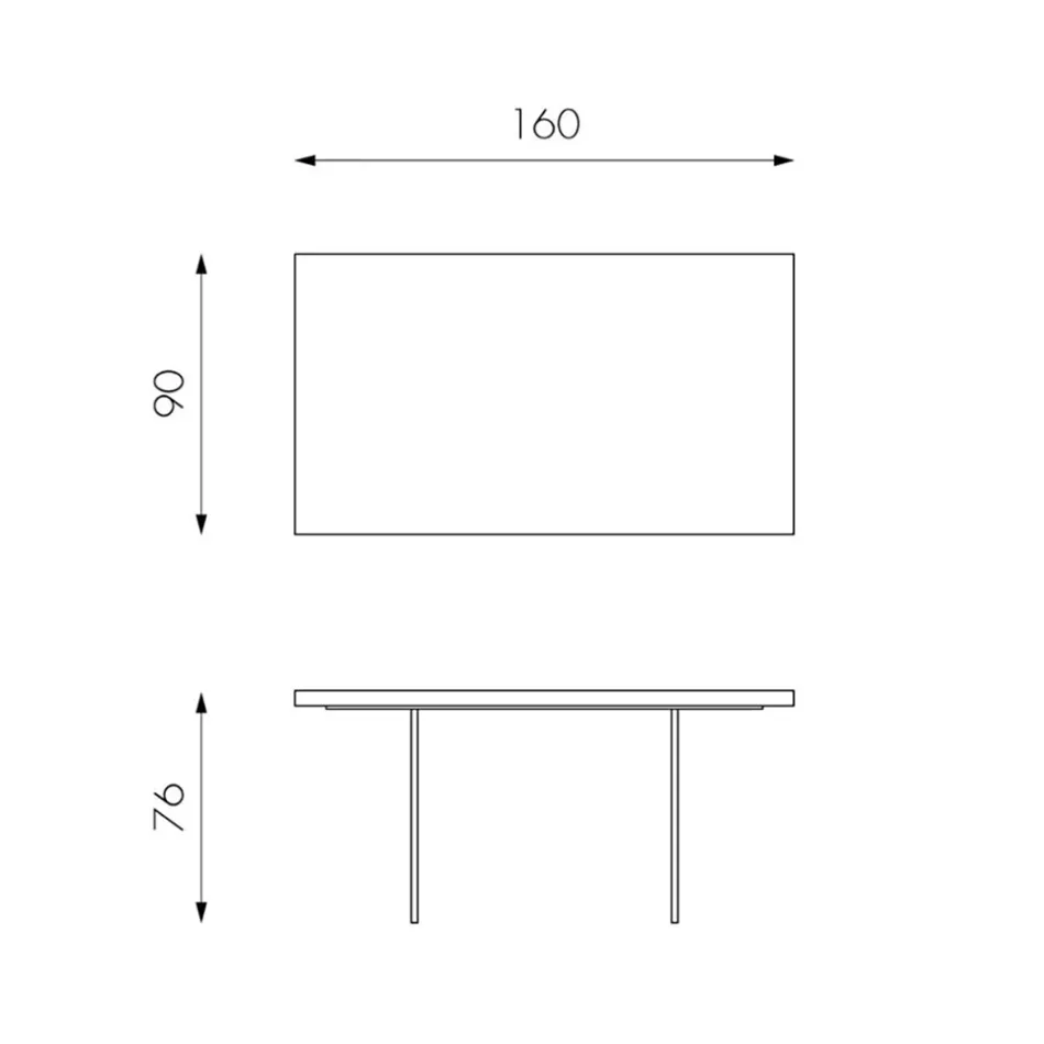 Tavolo da Soggiorno in Rovere Impiallacciato e Base in Vetro Temperato - Nicofisso Viadurini
