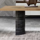 Tavolo da Zona Living Moderno in Legno Massello Made in Italy - Catrin Viadurini