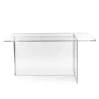 Tavolo dal Design Minimal in Plexiglass Trasparente Made in Italy - Selenia Viadurini
