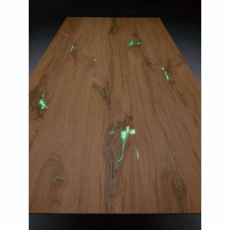 Tavolo Design Allungabile Fino a 294 cm in Legno e Metallo Made in Italy - Nuzzo Viadurini