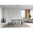 Tavolo Design con Piano in Legno Allungabile Fino a 440 cm Made in Italy - Foxy Viadurini