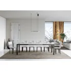 Tavolo Design con Piano in Legno Allungabile Fino a 440 cm Made in Italy - Foxy Viadurini
