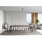 Tavolo Design con Piano in Legno Allungabile Fino a 440 cm Made in Italy - Foxy Viadurini