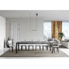 Tavolo Design con Piano in Legno Allungabile Fino a 440 cm Made in Italy - Foxy Viadurini