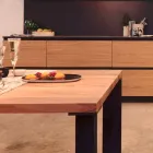 Tavolo design moderno in legno noce naturale, L180xP90cm, Yvonne Viadurini