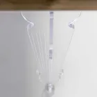 Tavolo di design in legno di abete e plexiglass made in Italy, Castro Viadurini