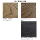 Tavolo di Design in Legno Impiallacciato e Acciaio Made in Italy – Dalmata Viadurini