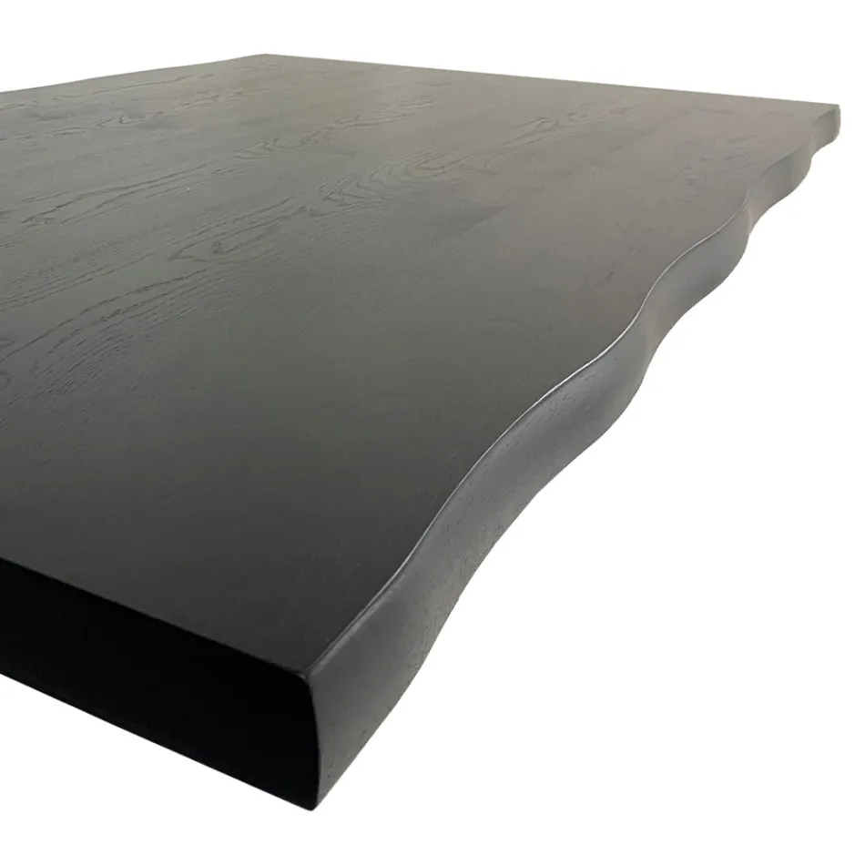 Tavolo di Design in Legno Impiallacciato e Acciaio Made in Italy – Dalmata Viadurini