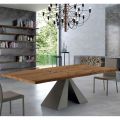 Tavolo di Design in Legno Impiallacciato e Acciaio Made in Italy – Dalmata