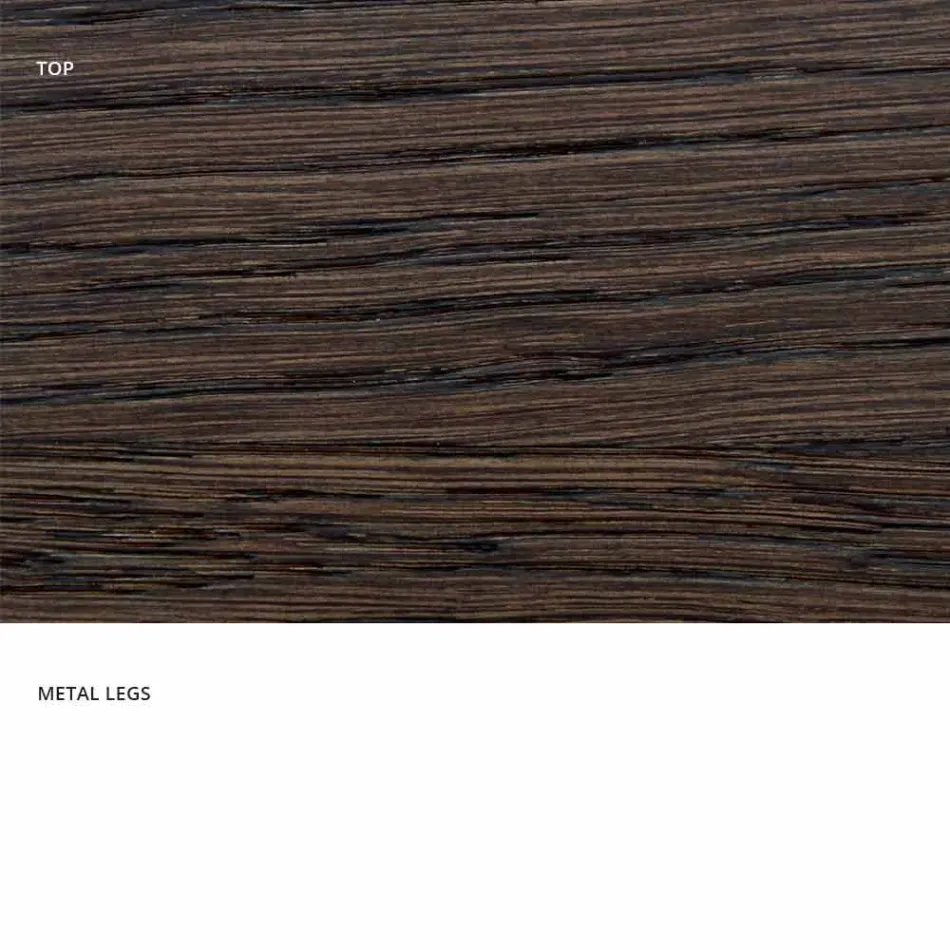 Tavolo di design in legno massellato prodotto in Italia, Wilmer Viadurini