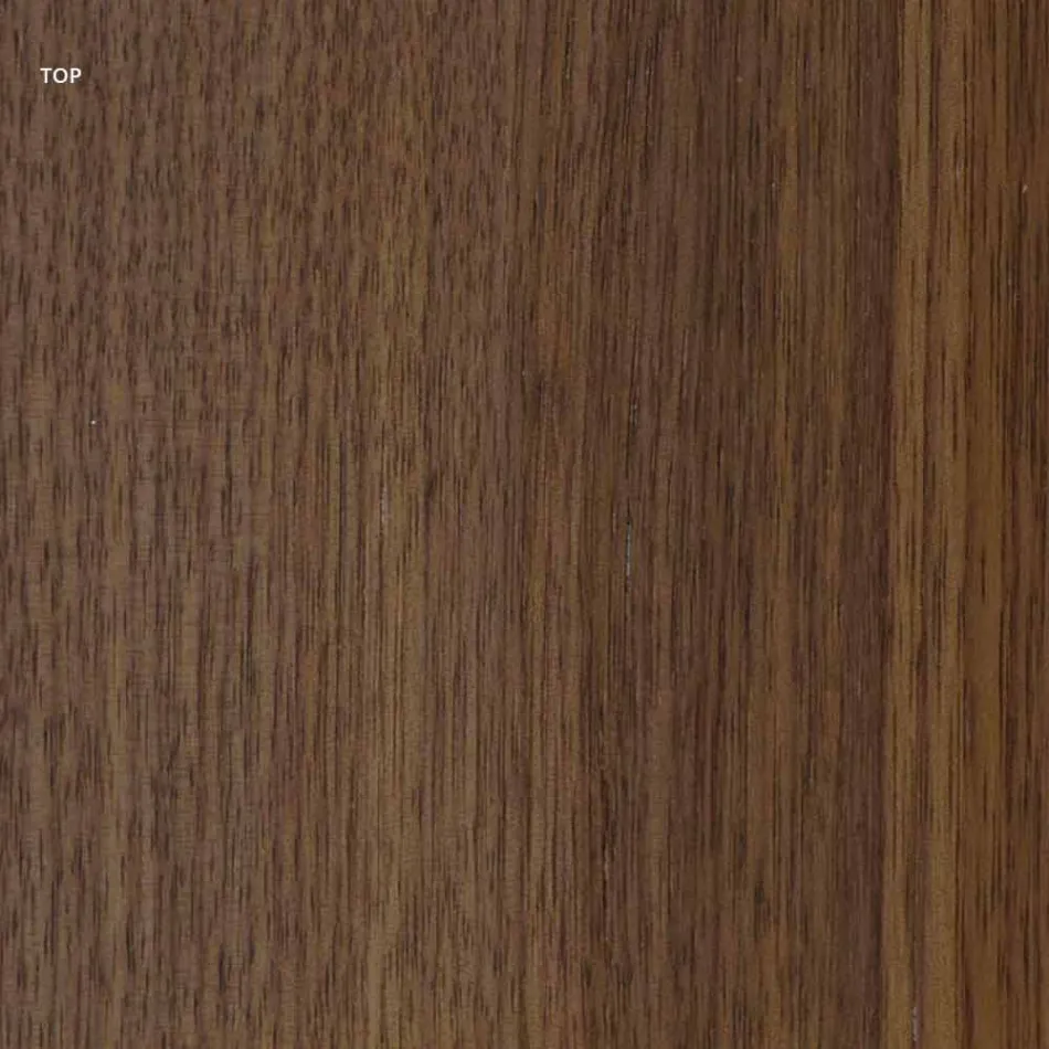 Tavolo di design moderno con piano in legno e base in metallo, Esperia Viadurini