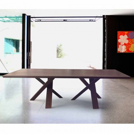 Tavolo di design moderno in legno 240x120cm made in Italy Tree Viadurini