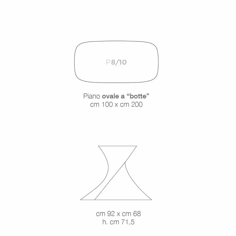 Tavolo di design moderno in vetroceramica prodotto in Italia, Clark Viadurini