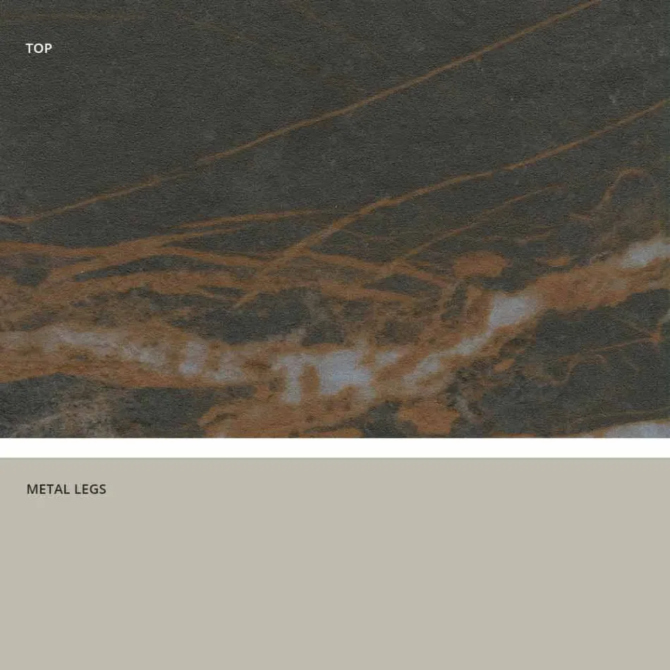 Tavolo di design moderno in vetroceramica prodotto in Italia, Clark Viadurini