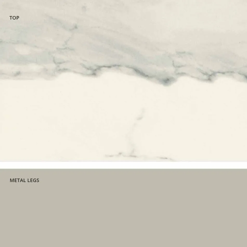 Tavolo di design moderno in vetroceramica prodotto in Italia, Clark Viadurini