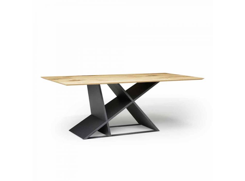 Tavolo di moderno design in legno multistrato fatto in Italia Amaro Viadurini