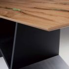 Tavolo di moderno design in legno multistrato fatto in Italia Amaro Viadurini