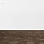 Tavolo estensibile in vetro e legno massello made in Italy, Dimitri Viadurini