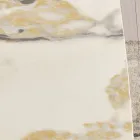 Tavolo Fisso 210x110 cm con Piano in Ceramica Effetto Marmo - Tano Viadurini