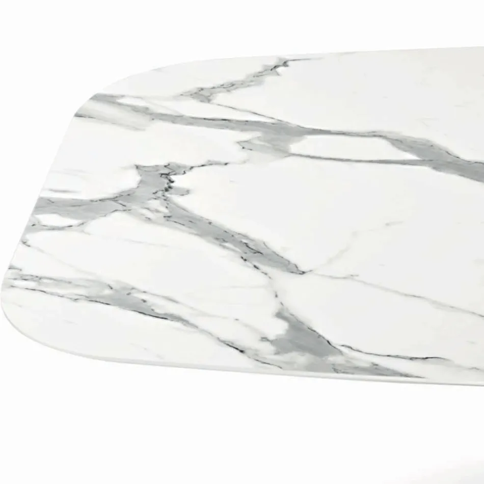 Tavolo Fisso a Botte con Piano in Laminato Made in Italy - Settimmio  Viadurini