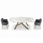 Tavolo Fisso a Botte con Piano in Laminato Made in Italy - Settimmio  Viadurini