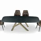 Tavolo Fisso a Botte con Piano in Laminato Made in Italy - Settimmio  Viadurini