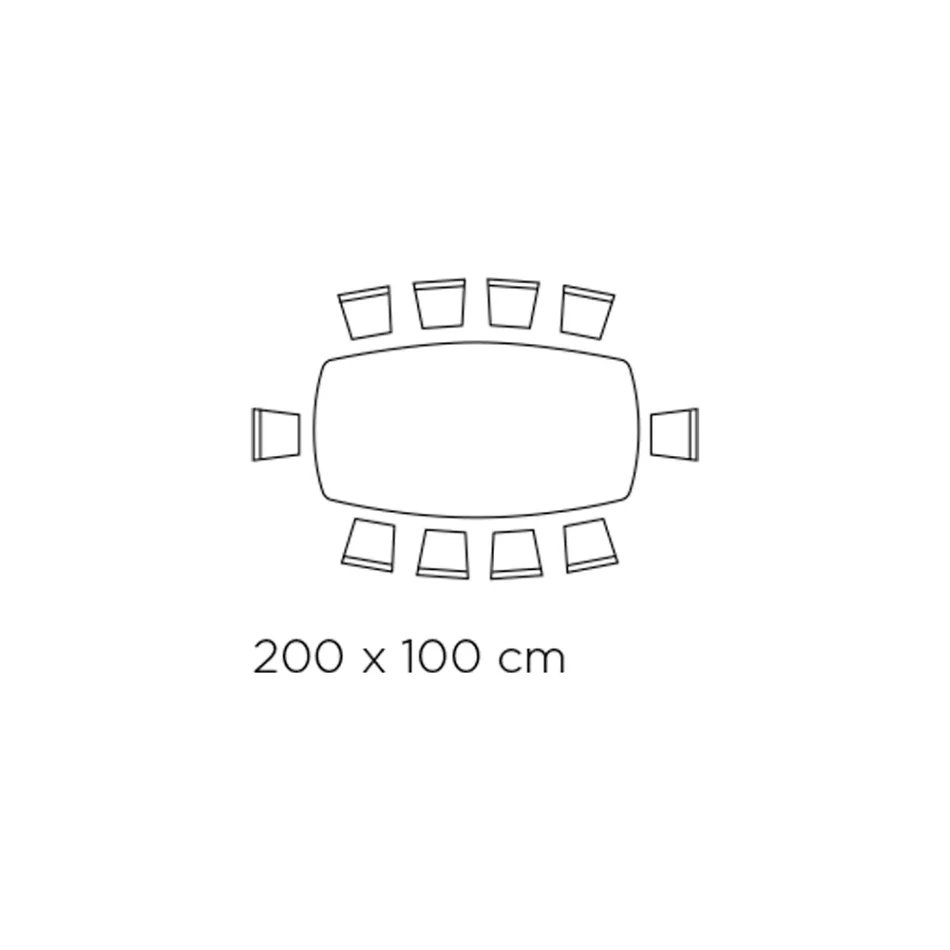 Tavolo Fisso a Botte in Ceramica e Legno di Frassino Made in Italy - Nord  Viadurini