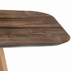 Tavolo Fisso a Botte in Laminato e Legno di Frassino Made in Italy - Nord  Viadurini