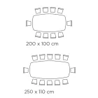 Tavolo Fisso a Botte in Laminato e Legno di Frassino Made in Italy - Nord  Viadurini