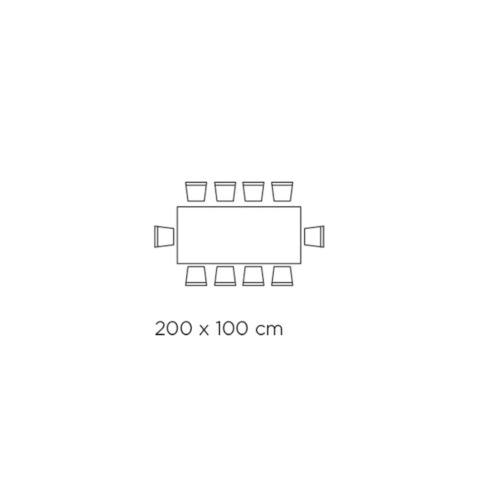 Tavolo Fisso con Base in Acciaio e Piano in Ceramica Made in Italy - Pantaloni Viadurini
