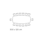 Tavolo Fisso con Piano in Ceramica Onice Argento Lucido Made in Italy - Grotta  Viadurini